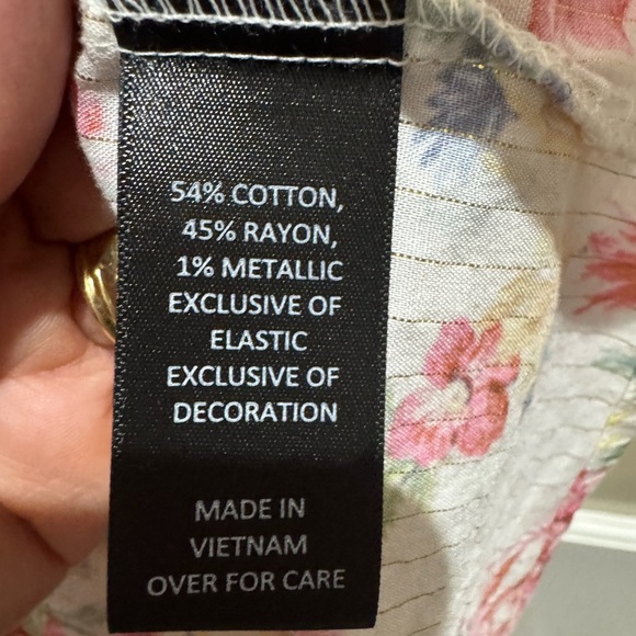 Boho Floral Women's Top with Yellow Accents Size 3X I.N. Studio Hippie Cottage - Picture 12 of 15